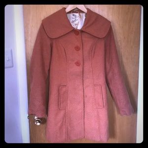 Rust pea coat